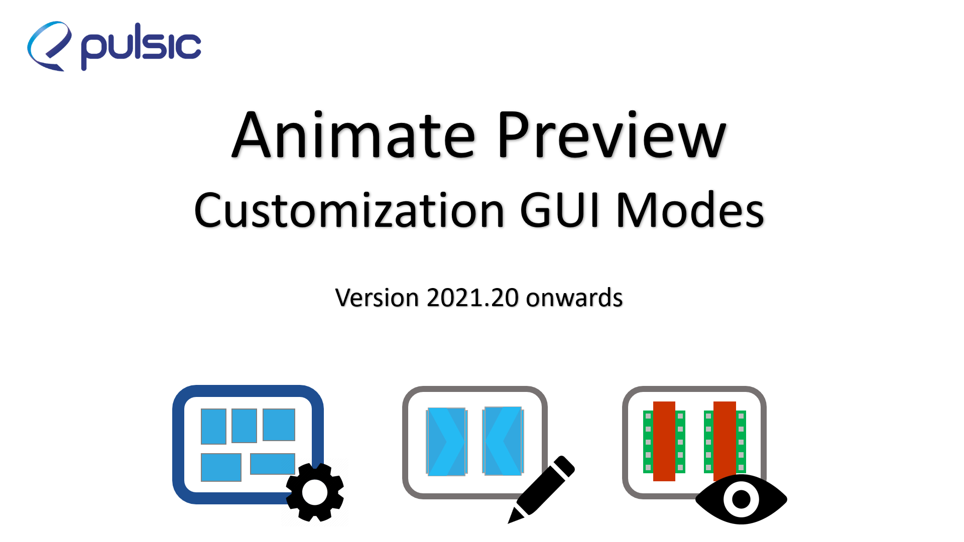 Customize GUI modes