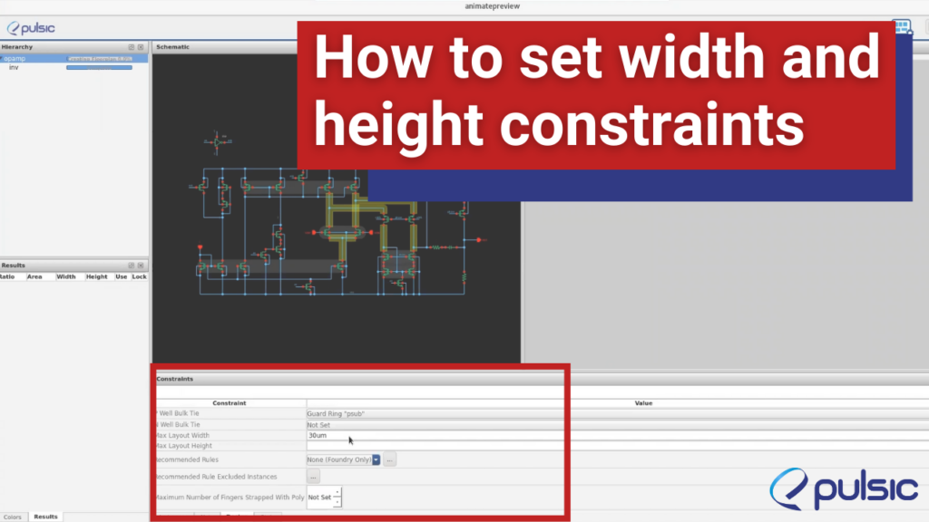 How to set width and height constraints