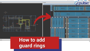 How add guard rings on an analog design using Animate Preview